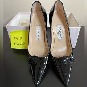 Jimmy Choo Black Patent 3 inc heels
